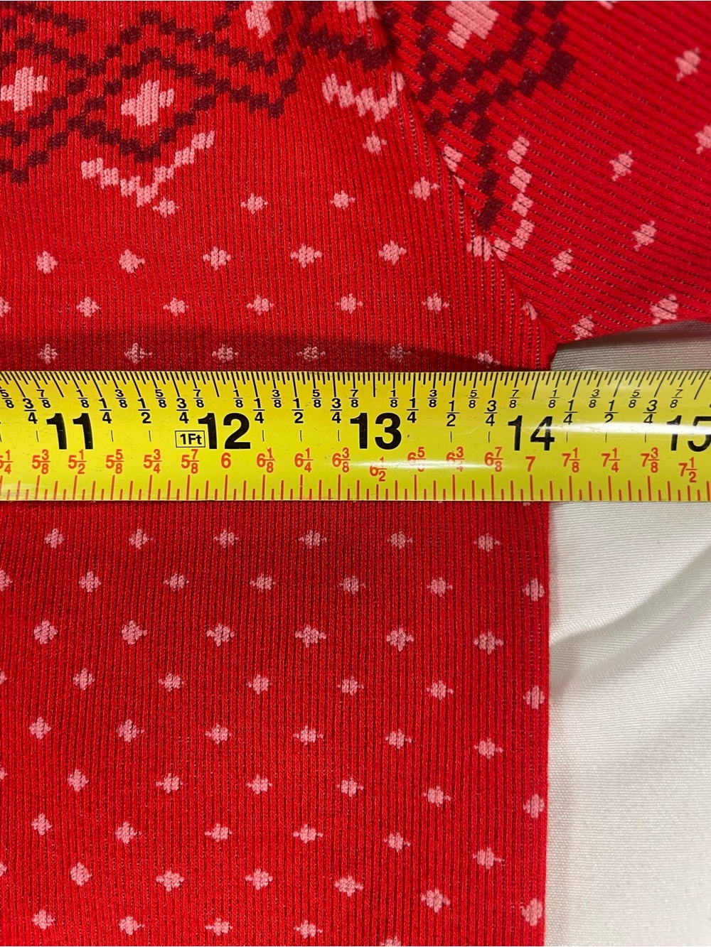Fabletics Red Fair Isle Nordic Matching Set Leggings Top Women’s M Holiday - Picture 5 of 12